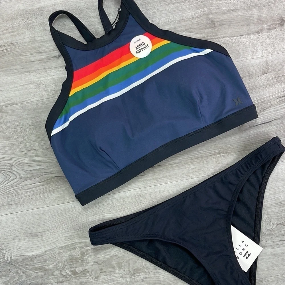 ☀️HURLEY☀️ PEND HGH NECK SOL SEARCHER TROPIC